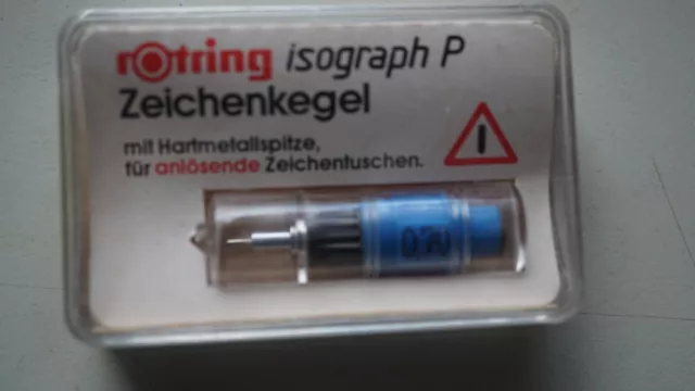 Original Zeichenkegel rOtring Isograph P 0,7 mm NEU/OVP