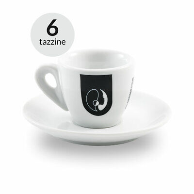 SET TAZZINE NAPLES CAFFE' 6pz BIANCHE 