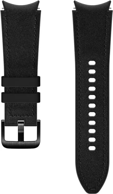 Samsung Galaxy Watch Hybrid Leather band (4 +) 20mm Original Band - Black S/M