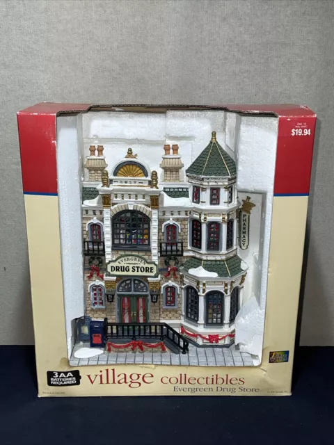 LEMAX Ever Green Drug Store Village Collectibles