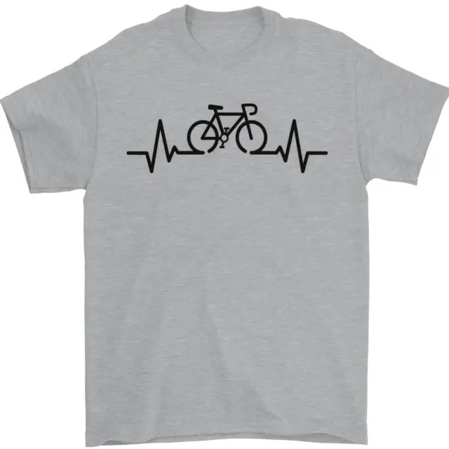 Bicicletta Pulse Ciclismo Ciclisti Bici da Strada Uomo T-Shirt 100% Cotone