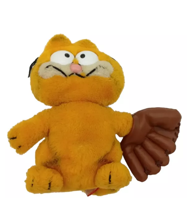 ⚡Garfield Plush ca 20 cm Plüschtier mit Baseball Handschuh Dakin 1981 Vintage⚡