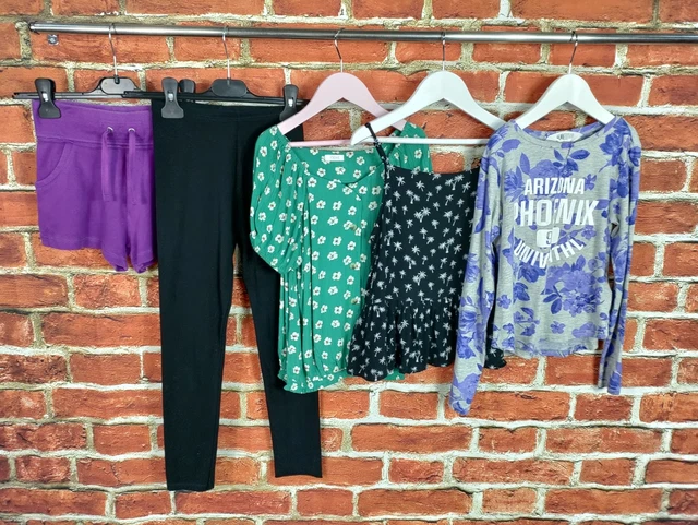 Girls Bundle Age 9-10 Years H&M Next Shorts Leggings Tops T-Shirt Summer 140Cm
