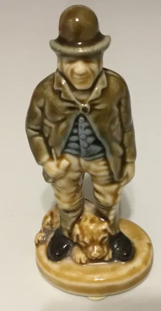 Wade England Large Porcelain Figurine Hunter Man Dog 4"