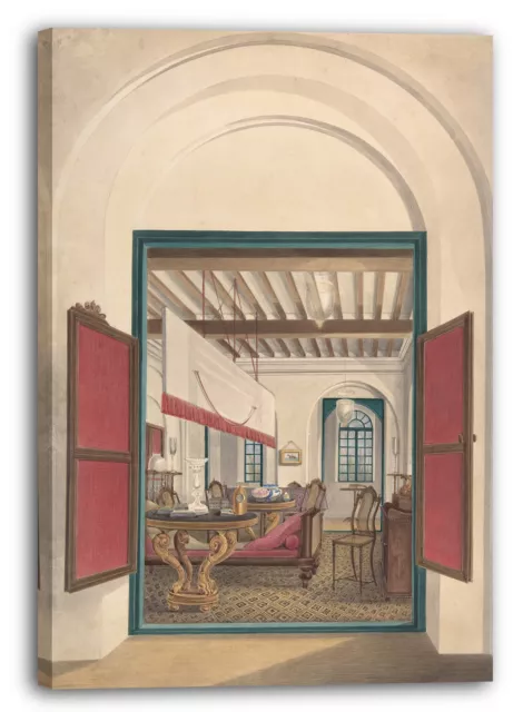 Canvas/Frames Anonymous, British, 19th century - English Interior in India