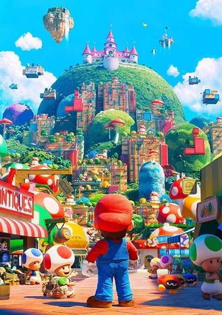 5D Full Diamond Painting Kits Disney Cartoon Anime Mario DIY DE Decor Gift UK