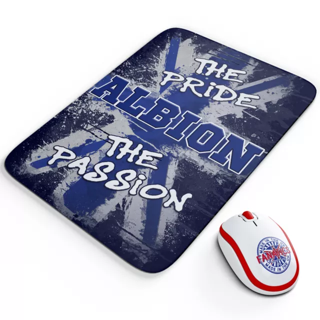 West Brom Mouse Mat Football Office Work Pad Pride & Passion PC Dad Gift PR64