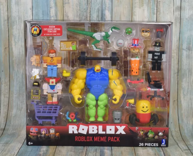2020 Roblox Mega Noob Buff Figure Meme Toy Lifting Weights 5.5 Jazwares