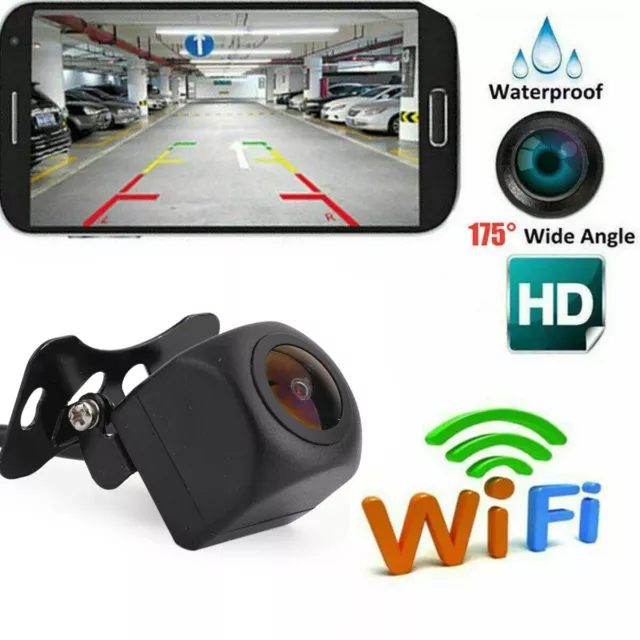 175° WiFi Rear View Rückfahrkamera Backup Wireless Camera für iPhone Android