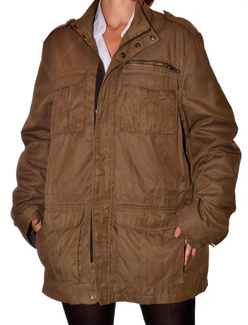 MANTEAU HOMME MARRON uni taille XL Brice très bon état EUR 29,90