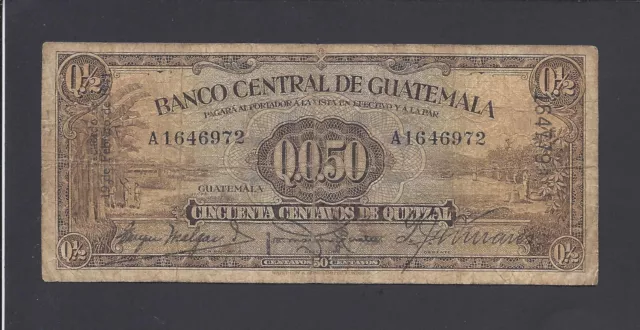 Guatemala  -  50   Centavos   1941  @   @