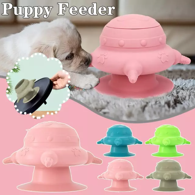 Pet Bubble Puppy Milk Feeding Bowl 4 Nipple Nursing Water Kitten Cat Feeder F5R6