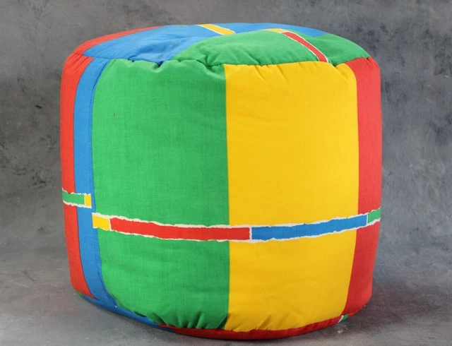 Sgabello sedia borsa fagioli blocco colore vintage anni '80/90 ottime condizioni