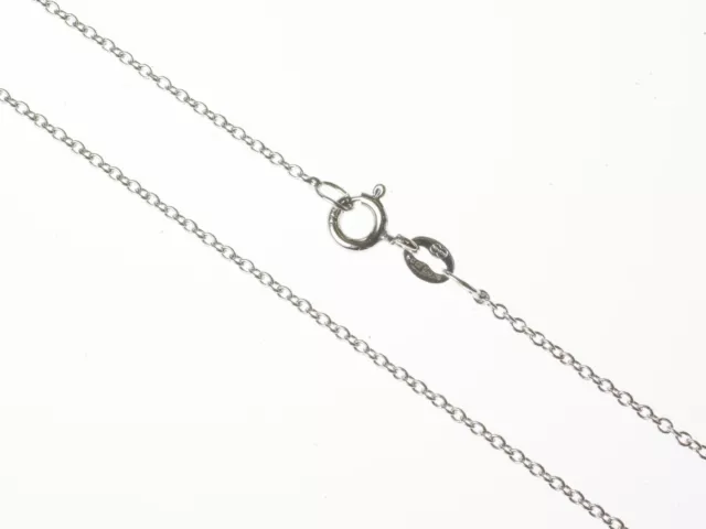 1mm sterling silver 925 Italian trace rolo link chain necklace bracelet anklet