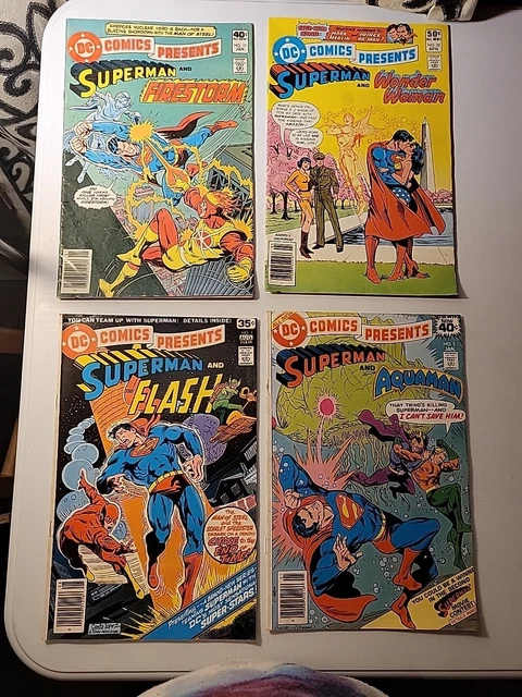 1978-81 Dc Comics Presents Superman And...# 1 (78), #5 (79),#17 (80)+#32 (81)