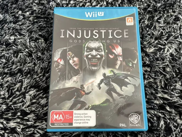 Injustice Gods Among Us - Nintendo Wii U Game - Complete With Manual