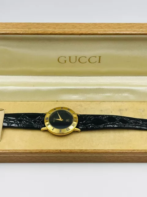 Gucci Authentique Jaune Plaqué Or Femmes Montre Quartz 2