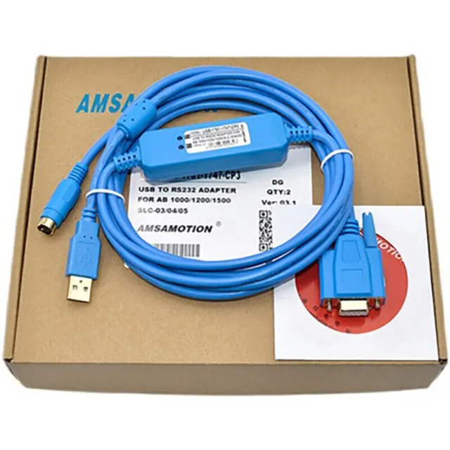 1pcs USB-1761-1747-CP3 PLC Programming Cable For Allen Bradley AB SLC 5/03/04/05
