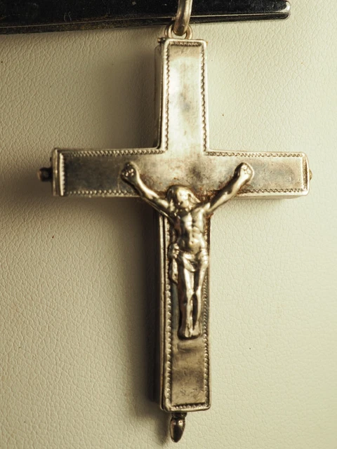 Croix De Jérusalem Ancienne En Argent Massif 900 - Bijou Historique Et Religieux