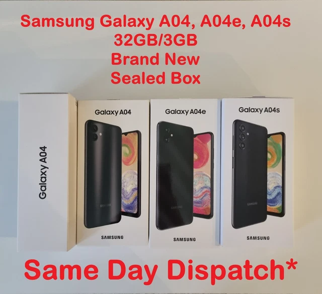 Samsung Galaxy A4e/A04/A04S 32GB 3GB 2022 DUAL SIM Smart Phone New UNLOCKED