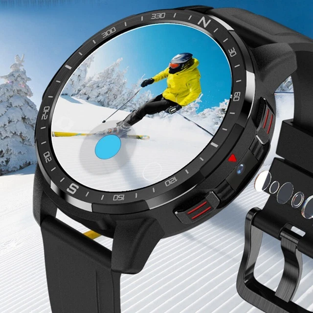 4G SIM CARD Smart Watch Android 9.1 1000mAh 2GB+16GB Heart Rate Monitor ...
