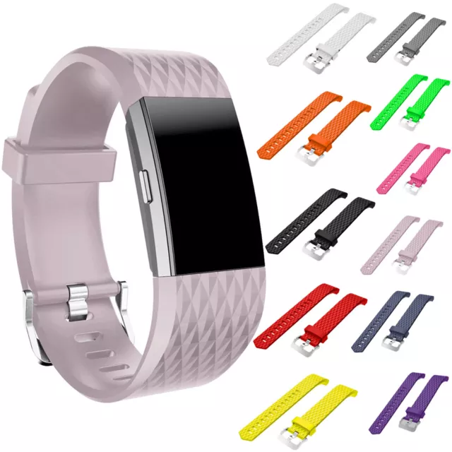 SPORTS Silicone Pelle Ricambio Cinturino for Fitbit Charge2 Bracciale