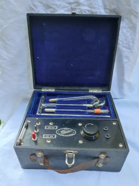 Hochfrequenz Apparat Gerät Antik Original Haiders Deko Technik 20er Jahre