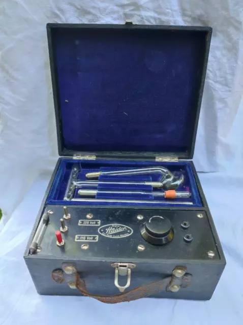 Hochfrequenz Apparat Gerät Antik Original Haiders Deko Technik 20er Jahre