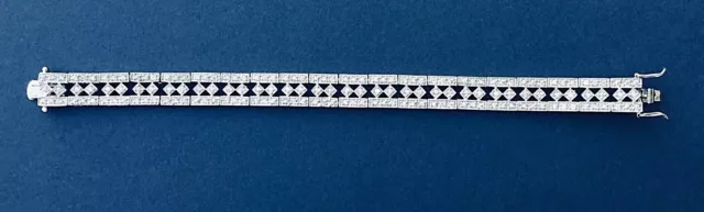 Cubic Zirconia sterling silver tennis bracelets