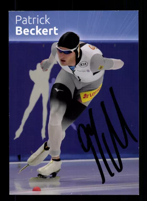 Patrick Beckert Autogrammkarte Original Signiert Eisschnellauf