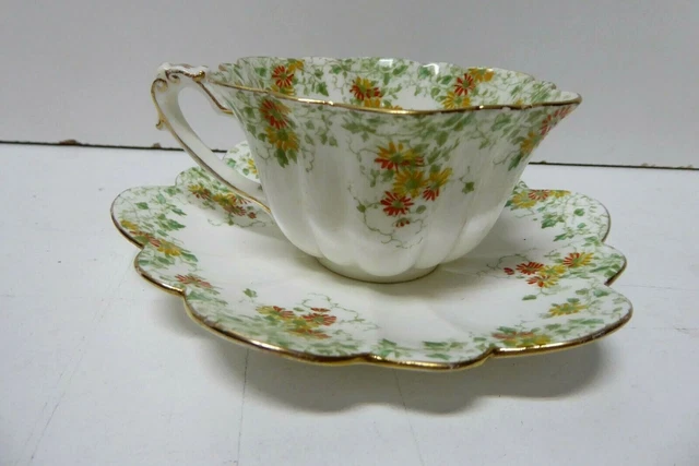 SHELLEY FOLEY WILEMAN Trailing Daisies Pattern Porcelain China Cup ...