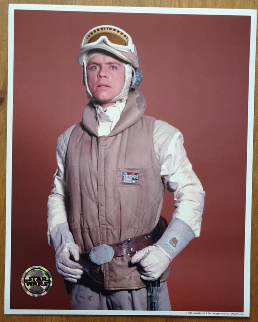 STAR WARS EMPIRE LUKE SKYWALKER HOTH MARK HAMILL C OFFICIAL PIX 10x8 BLANK PHOTO