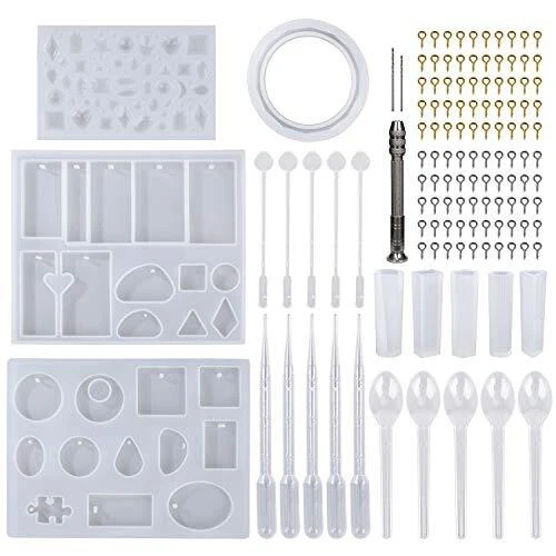 MengH-SHOP Silikonform Gießform Resin Mold Silikon Set DIY Harz Casting Forme...