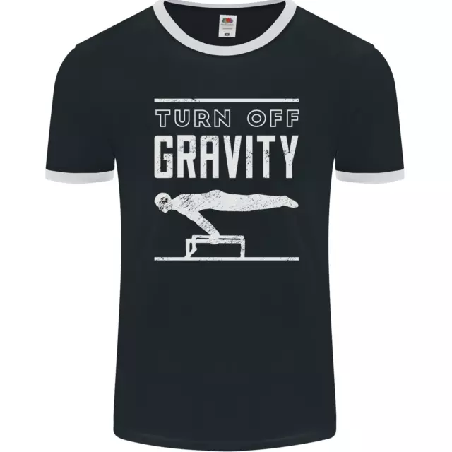 Gimnasia Vuelta Apagado Gravedad Pomo Caballo Hombre Ringer Camiseta Fotl