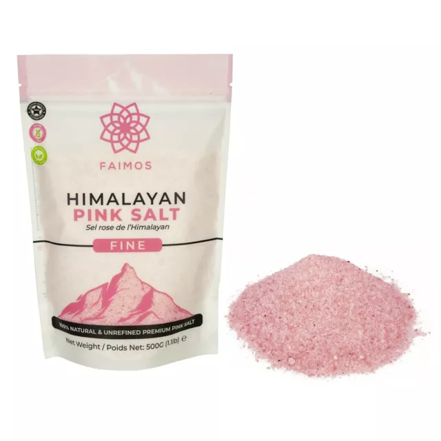 Fine/Coarse 100% Natural Himalayan Pink Salt - Pure Naturally Organic Food Grade