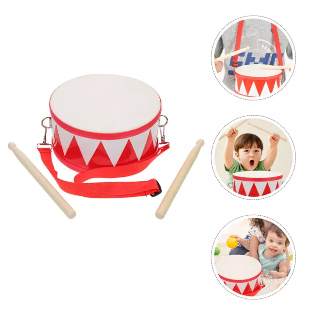 Children's Snare Drum Wooden Kids Educational Toys for Baby Toddler