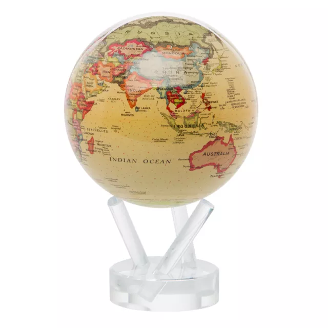 NEW Mova Antique Spinning Globe Small Beige