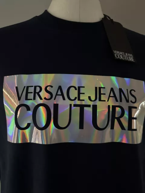 BNWT VERSACE JEANS COUTURE  Sweatshirt in Navy Blue Size Large  (Last One)