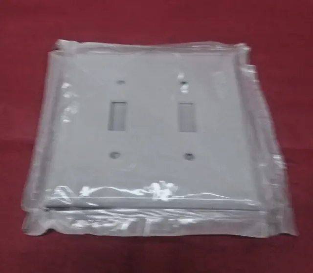 LEVITON * 2-GANG Midsize SWITCH COVER WALLPLATE LOT OF 20 * 003-80509-W