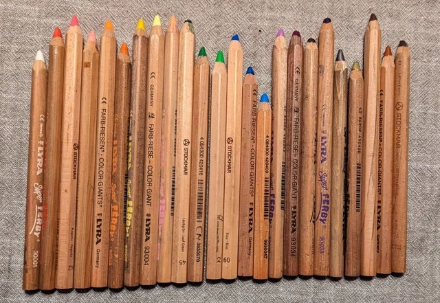 Lápices de colores Stockmar & Lyra 24 quilates con estuche escuela Waldorf