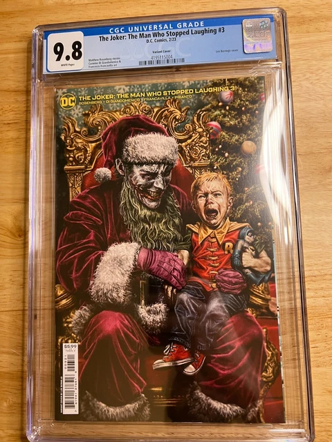 Joker The Man Who Stopped Laughing #3 CGC 9.8 Graded Lee Bermejo Variant Cover