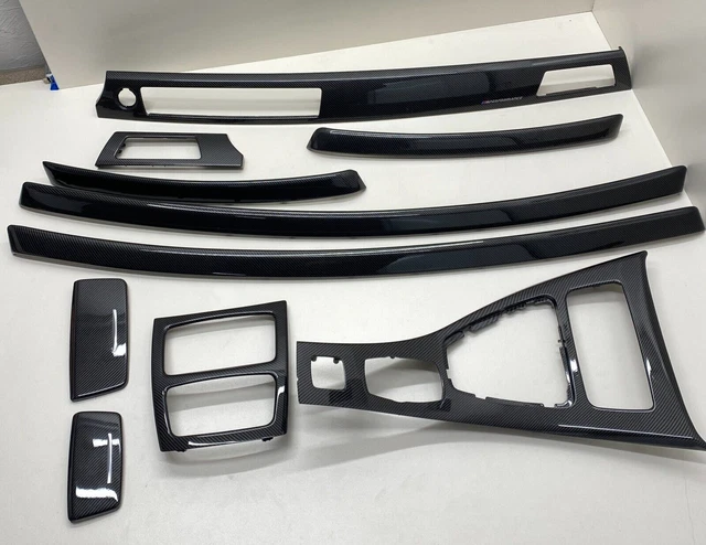 BMW E93 SET DI FINITURE INTERNE CIC Performance CARBONIO SET COMPLETO 10 PEZZI