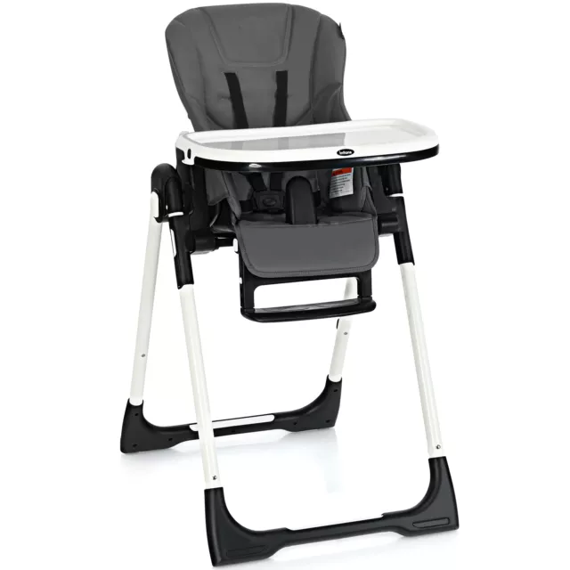 4 in 1 Foldable Baby High Chair Adjustable Infant Feeding Highchair Booster Seat