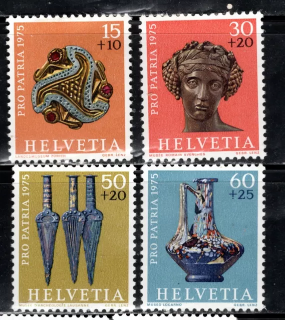 Switzerland Stamp Scott #B430-B433, Semi-Postal, Treasures Set of 4 MLH SCV$2.75
