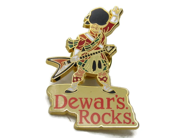 Dewar's Rocks. Pin Gold Tone