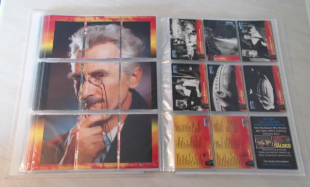 BIG SCREEN DOCTOR WHO & THE DALEKS 3 Card Sets inc. 12 Gold Foils Album, Inserts