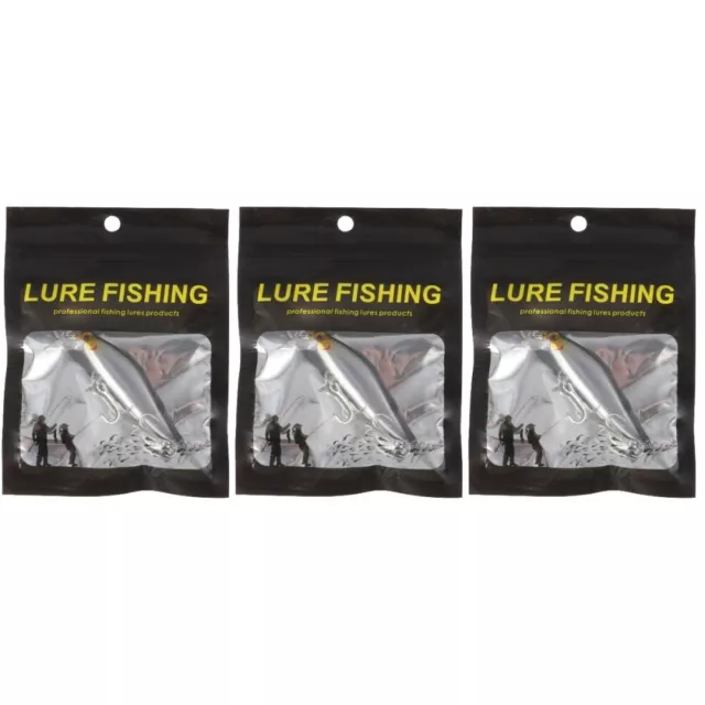 3 PCS Schwenkt Angelgerät Minnow- Fischköder Junkie Box Langsamer