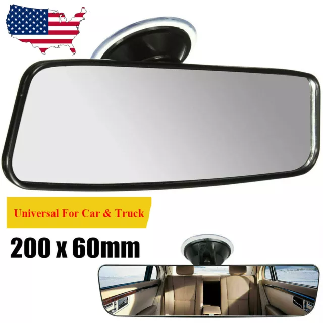 Universal Interior Rear View Mirror with Rotable Suction Cup for Car Truck K2U0