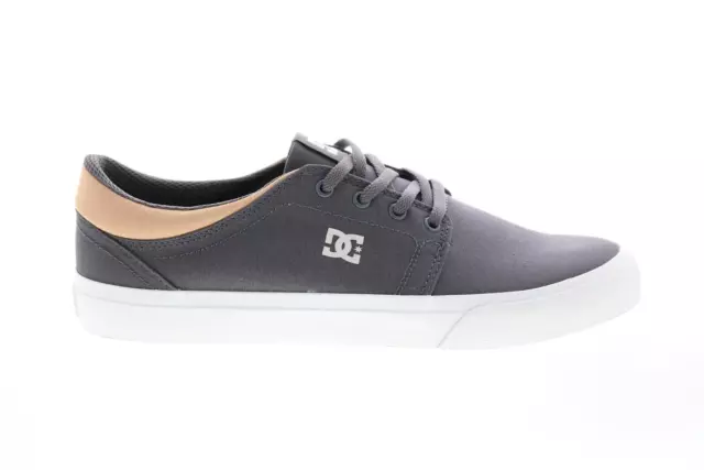 DC Shoes Unisex Trase TX Canvas Low Top Skateboarding Shoe, Grey/White 2