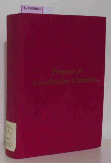 Progress in Coordination Chemistry - Proceedings of the eleventh international c